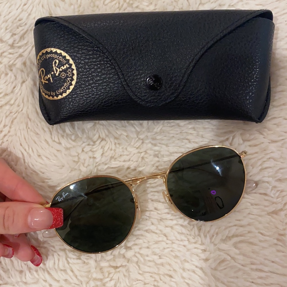Ray Ban Round Metal Sunglasses